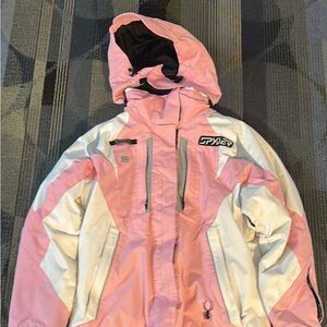 Pink and White Spyder Jacket